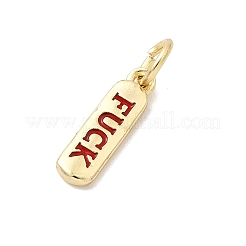 Латунь эмаль подвески&nbsp;KK-P338-01G-F02