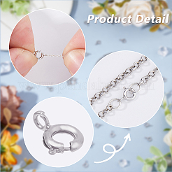 40 шт. латунные пружинные кольцевые застежки&nbsp;KK-HS0001-21P