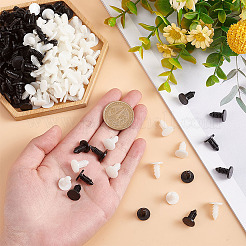 200 шт. 2-х цветные заклепки из смолы&nbsp;FIND-NB0003-74