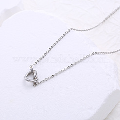 Ожерелья с подвеской в виде сердца из нержавеющей стали для женщин&nbsp;IT1391