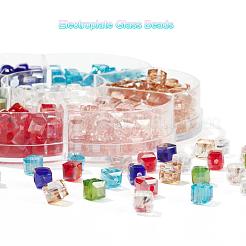 350шт 7 цвета гальванические стеклянные бусины&nbsp;EGLA-YW0001-10