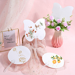 30шт. 2 стиля бумажного ручного веера&nbsp;DIY-SP0002-07