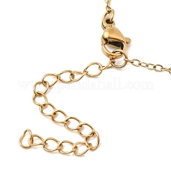 Подвеска в виде рождественской елки из алюминия и зеленого стекла&nbsp;NJEW-JN05425