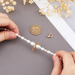 2 шт. 925 застежки-крутилки из стерлингового серебра с прозрачными кубическими цирконами&nbsp;STER-HS0001-22B-G