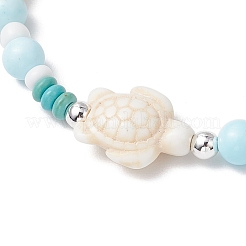 3шт. браслеты из синтетической окрашенной бирюзы и натурального хаулита для женщин&nbsp;BJEW-JB11794