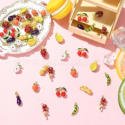 Подвески из эмали из сплава с покрытием 5 шт.&nbsp;ENAM-YW0005-96A