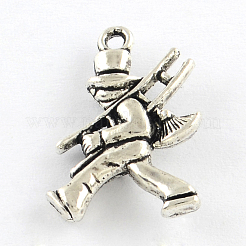 Подвески из сплава трубочиста в тибетском стиле&nbsp;X-TIBEP-Q054-08AS-RS