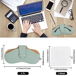 1 шт. футляры для очков из искусственной кожи&nbsp;AJEW-CN0004-42