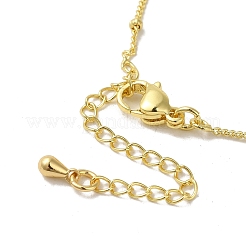 Ожерелья с подвесками из латуни с микропаве и кубическим прозрачным цирконием&nbsp;NJEW-K269-01A-G