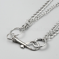 Сплав регулируемые двухслойные цепи для брюк&nbsp;HJEW-WH20071-003P