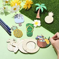 1 комплект подвесок из дерева&nbsp;WOOD-CJ0002-23