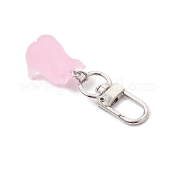 5 шт. светящиеся полупрозрачные украшения из смолы в виде свиньи&nbsp;HJEW-JM03747