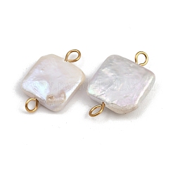 Подвески-коннекторы из натурального пресноводного жемчуга Кеши с квадратной головкой&nbsp;STAS-D378-10G