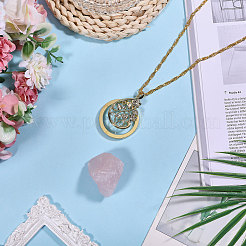 Женские ожерелья из сплава с подвеской в виде веревки&nbsp;NJEW-WH0013-74G