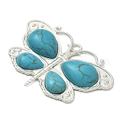 Окрашенные синтетические бирюзовые подвески&nbsp;STAS-G374-05S-11