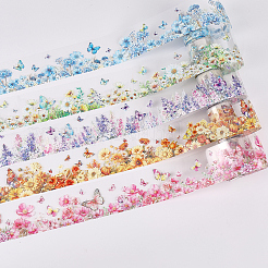 5 рулон 5-х цветных самоклеящихся бумажных декоративных наклеек для животных&nbsp;DIY-CP0012-92