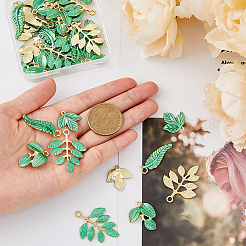 Подвески из сплава эмали 40шт 4 стиля&nbsp;ENAM-DC0001-30