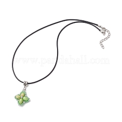 Звезда-подвеска из окрашенной синтетической императорской яшмы и стеклянных бусин&nbsp;NJEW-MZ00109-05