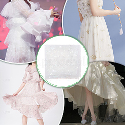 Нейлоновая ткань с узором «бабочка»&nbsp;DIY-WH0678-91C