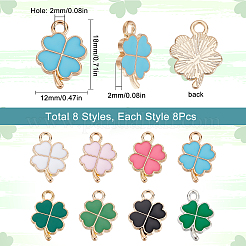 Подвески из сплава эмали 64шт 8 стиля&nbsp;ENAM-SC0003-01