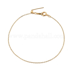 Латунные кабельные цепи браслеты для женщин&nbsp;BJEW-Z102-01G