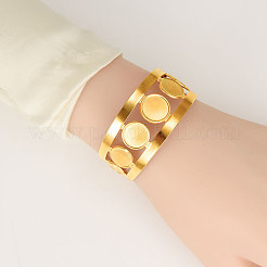 Элегантные браслеты-манжеты из нержавеющей стали 304&nbsp;CK0580-2