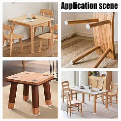 48 шт. 2 стиля прозрачных пластиковых противоскользящих накладок для ножек мебели&nbsp;FIND-GO0004-25