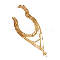 Сердце крест слово сплав кристалл горный хрусталь кулон многослойные ожерелья для женщин&nbsp;FS-WGC39BB-01