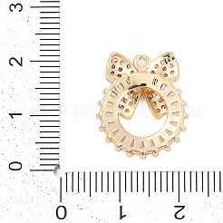 Кубический цирконий из латуни со стеклянными подвесками&nbsp;KK-Q026-23G