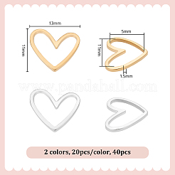 40 шт. 2-х цветные латунные соединительные кольца&nbsp;KK-UN0003-30