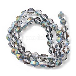 Стеклянные бусины с гальваническим покрытием &nbsp;EGLA-L045-H-HP02