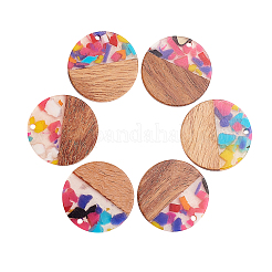 Подвески из смолы и ореха&nbsp;RESI-CJ0001-203