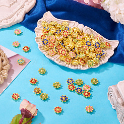 Кабошоны из сплава со стразами&nbsp;FIND-TA0008-43