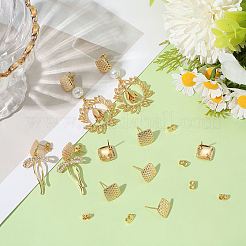 10 шт. латунные серьги-гвоздики&nbsp;KK-BBC0018-58