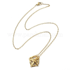 Смешанные круглые ожерелья с подвесками из натуральных драгоценных камней&nbsp;NJEW-JN04548-01