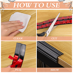 Самоклеящаяся гибкая молдинговая накладка из ТПЭ&nbsp;FIND-WH20001-12B