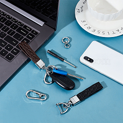 2 комплект 2-х цветных брелоков из коровьей кожи&nbsp;DIY-WR0001-64