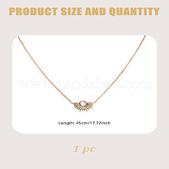 1 шт. подвеска в виде заката из нержавеющей стали и смолы&nbsp;NJEW-LP0009-51