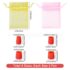 8 пара защитных накладок из ПВХ для высоких каблуков&nbsp;FIND-GF0002-08E