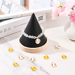 10шт 2 цвета латунные подвески с эмалью&nbsp;KK-BBC0023-15