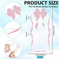 12 шт. ПВХ-разделители для папок-регистраторов&nbsp;AJEW-BC0010-06A