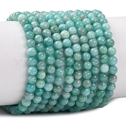 Природных амазонит бисер нитей&nbsp;G-G453-A02-4mm
