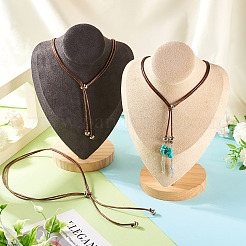 Изготовление ожерелья-слайдера из вощеного полиэфирного шнура&nbsp;NJEW-TAC0018-01