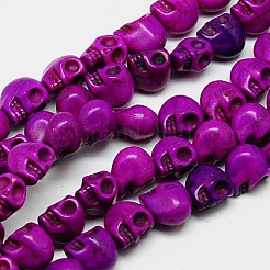 Синтетических нитей бирюзовые бусы&nbsp;TURQ-G113-13x18mm-12