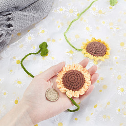 2 шт. 2 стиля подсолнух шерстяная пряжа подсолнух костюм аксессуары украшения&nbsp;DIY-DR0001-45