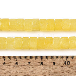 Окрашенные природные белый нефрит бисер пряди&nbsp;G-T143-17E