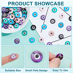 80 шт. подвески в виде пресноводных ракушек с двухцветным принтом&nbsp;SHEL-AR0001-12