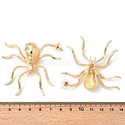 Серьги сплава горный хрусталь EJEW-P321-01G