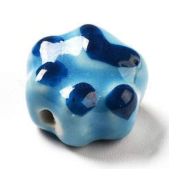 Ручной печатный шарики фарфора&nbsp;PORC-F005-02A