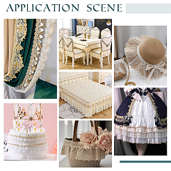 Лента для обрезки кружева из полиэстера&nbsp;DIY-WH0400-02C